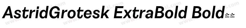 AstridGrotesk ExtraBold Bold字体转换